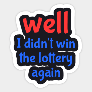 lottery Sticker